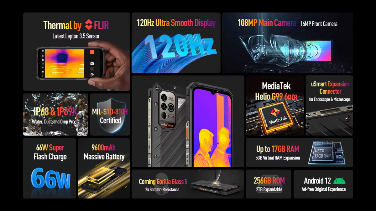 Celular Ulefone Power Armor 19T Negro2