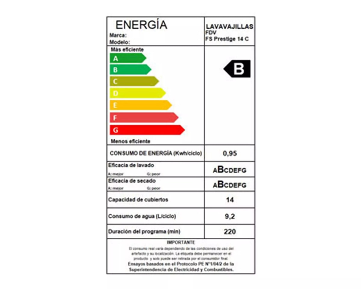 Lavavajilla  FDV FS PRESTI BLACK 14C, caja genérica.8