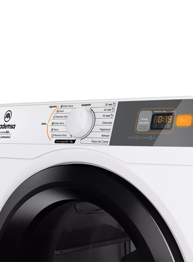 Secadora Mademsa  Carga Frontal 9 kg 9DBZG Pro Blanco5