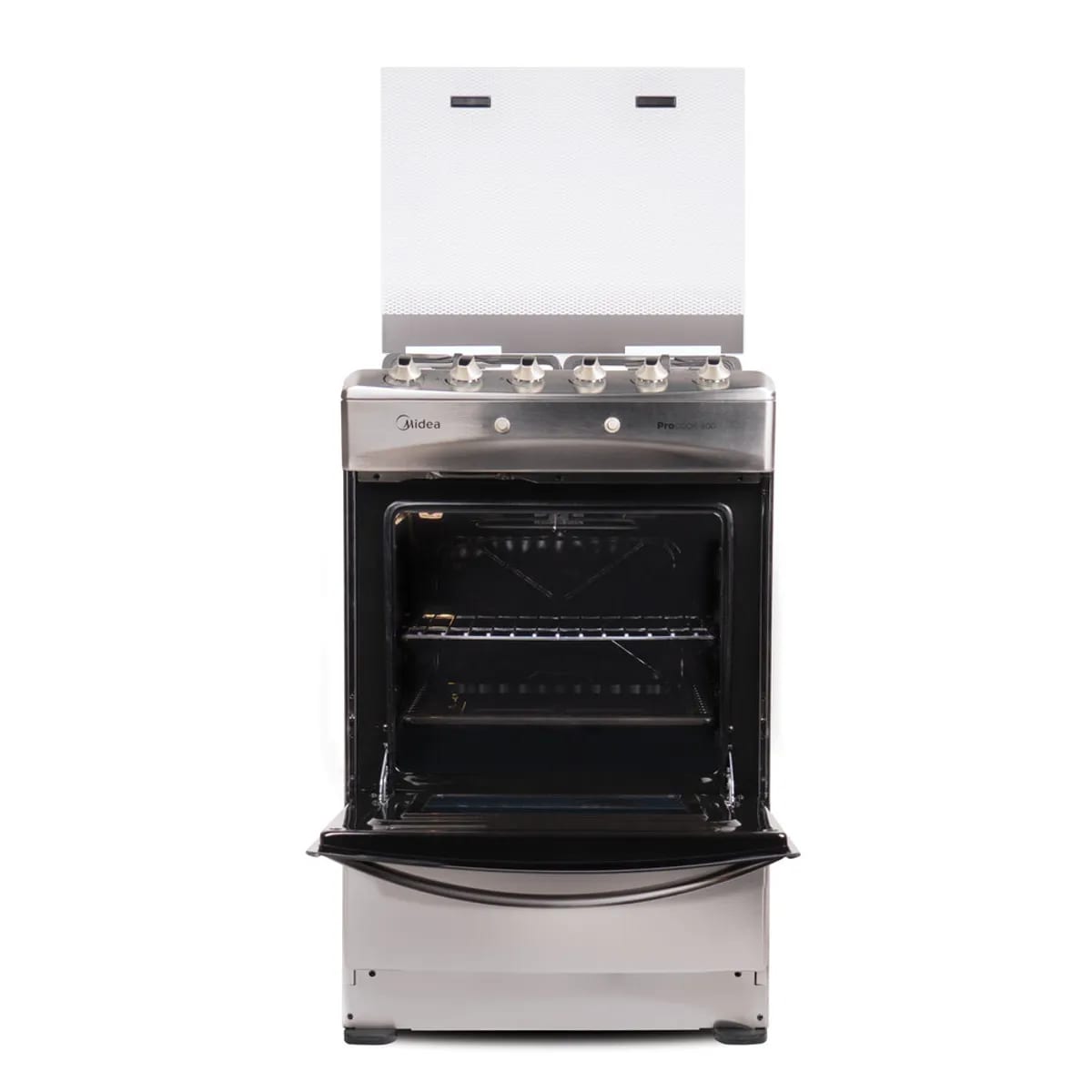 Cocina a Gas Licuado y Natural 4 Quemadores 24 Pulgadas/64 l Grill Silver MCG-4QPI24NS Midea2