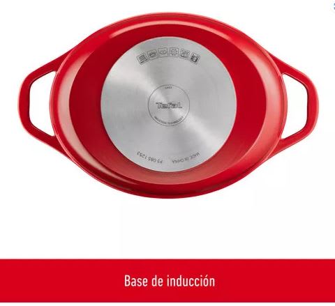 Olla Cocotte Ovalada Air 30x23 Cm roja3