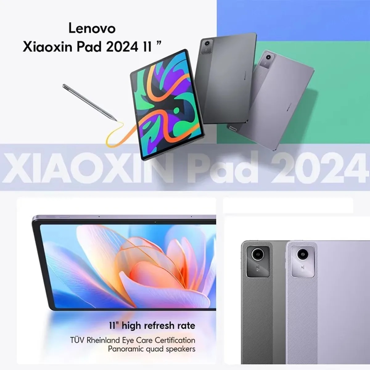 Tablet Lenovo Pad 2024 8GB+256GB, 11” Púrpura.2