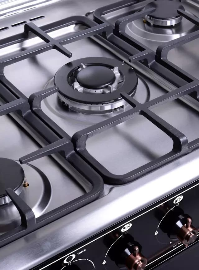 Cocina a Gas 5 Quemadores SindelenCH-8850RD Retro Design3
