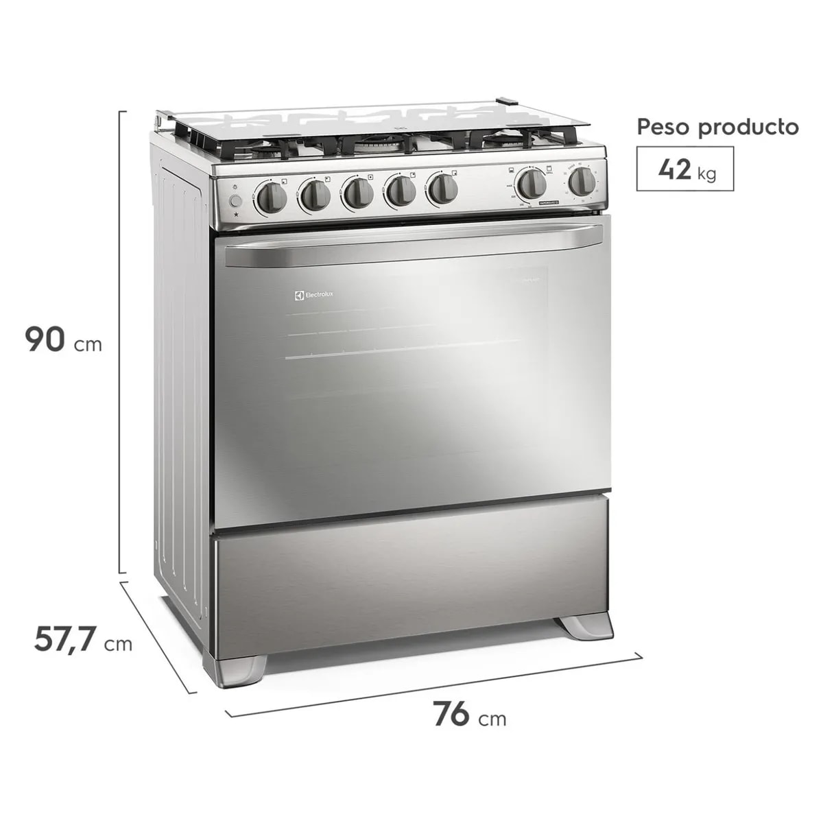 Cocina a Gas 5Q Efficient FE5S2