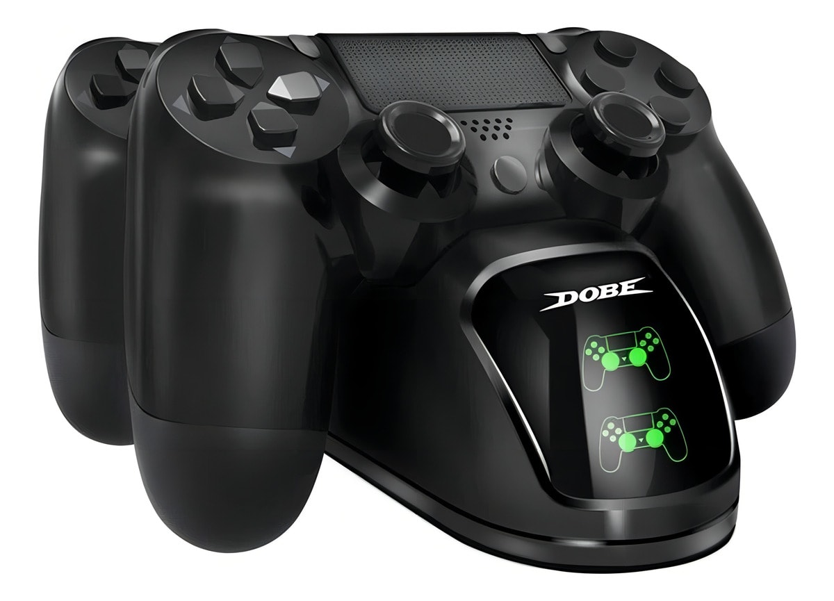 Cargador de mando Dobe  PS4 modelo TP4-1781 base de carga doble inalámbrico-Negro1