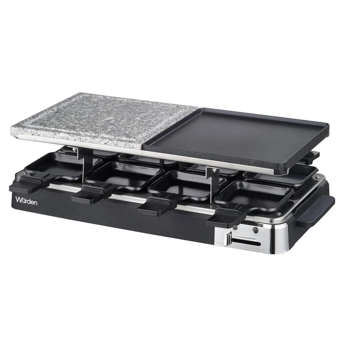 Raclette Wurden  8 Puestos Eléctrica 1400 W Negro WRA-RACLETT2