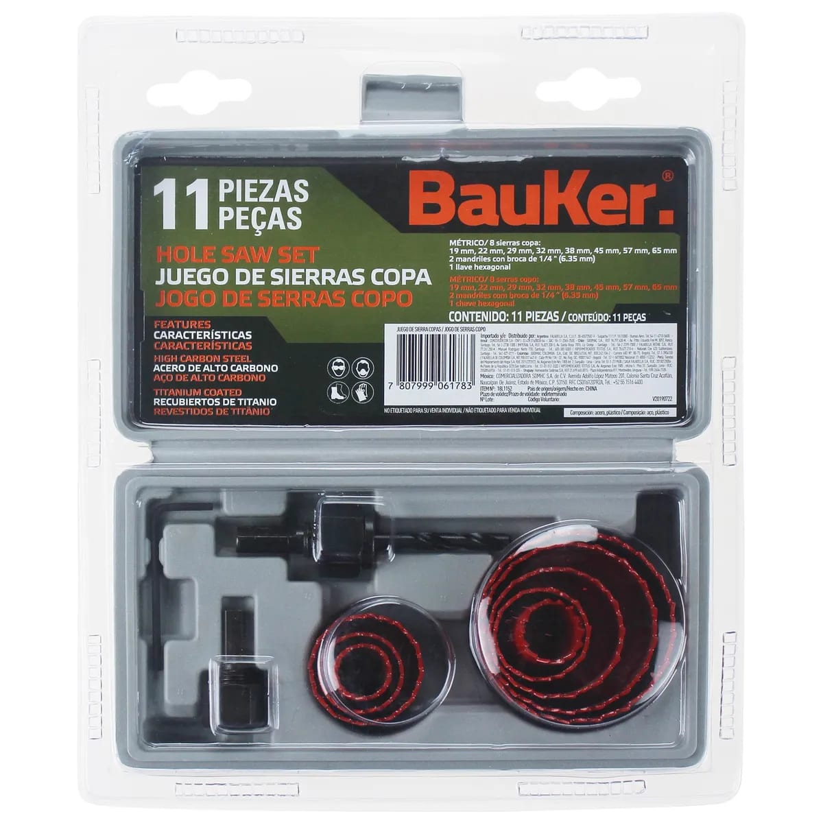 Set Sierras Bauker Copa 11 Piezas2