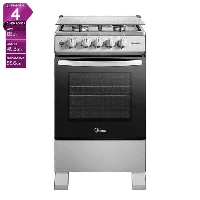 Cocina a gas Midea  MFO-MG20TCSSL 4 Platos.2