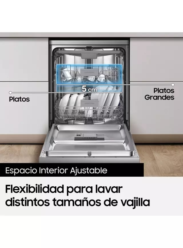 Lavavajillas  Samsung 13 Cubiertos Blanca con Pantalla LED6