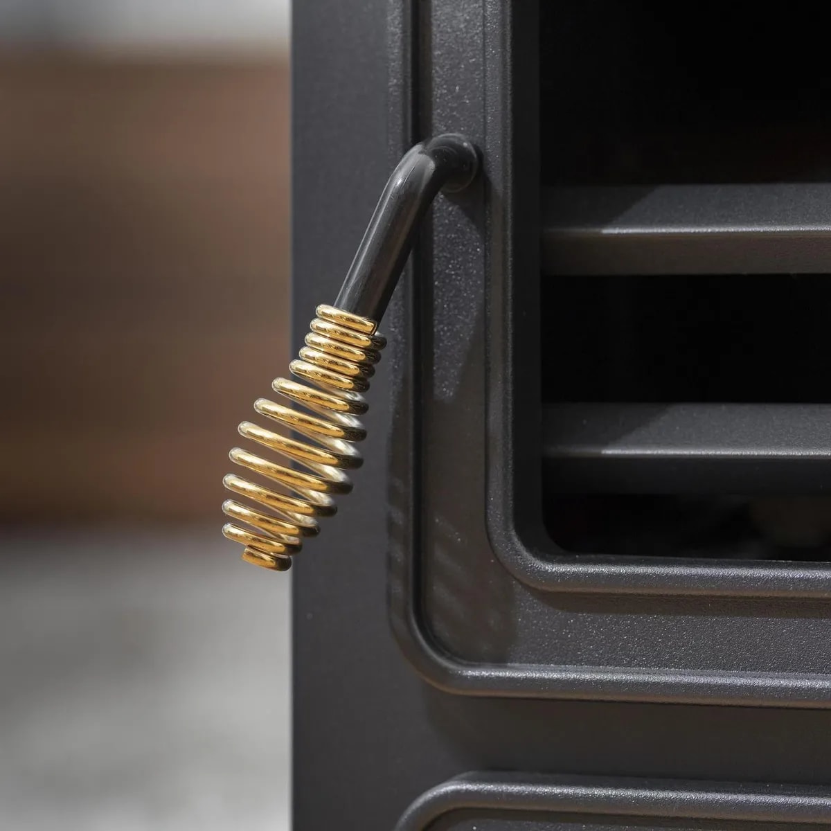 Chimenea Eléctrica Recco  Ptc Clásica 1800 W Aire Forzado Negro6