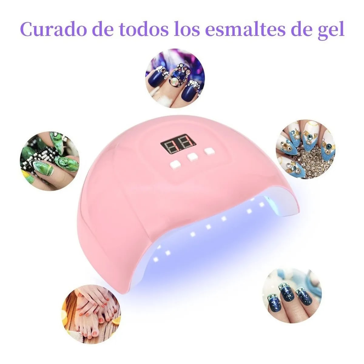 Lámpara UV Manicura, Rosada1