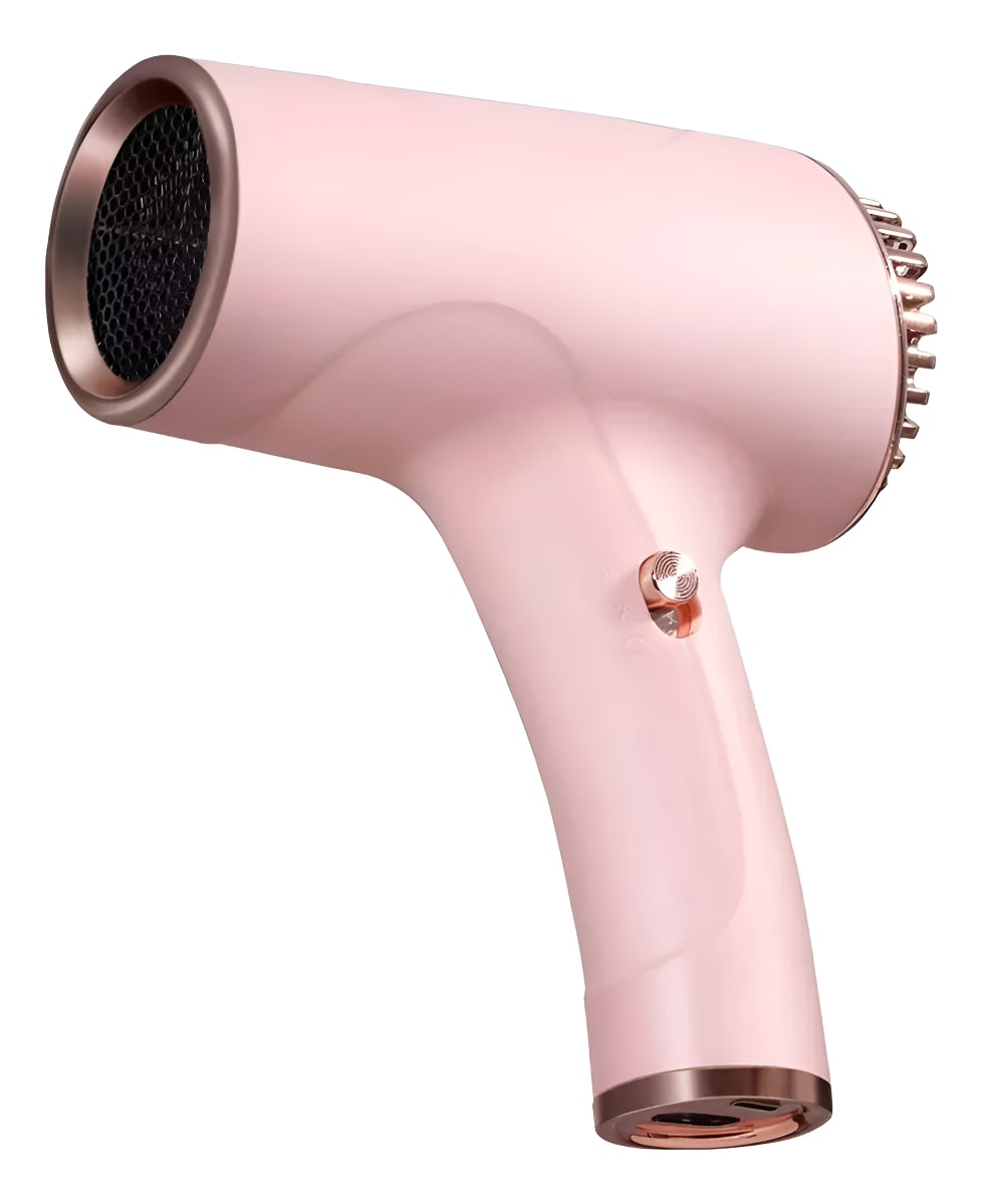 Secador de pelo portátil inalámbrico multifuncional - Rosado1