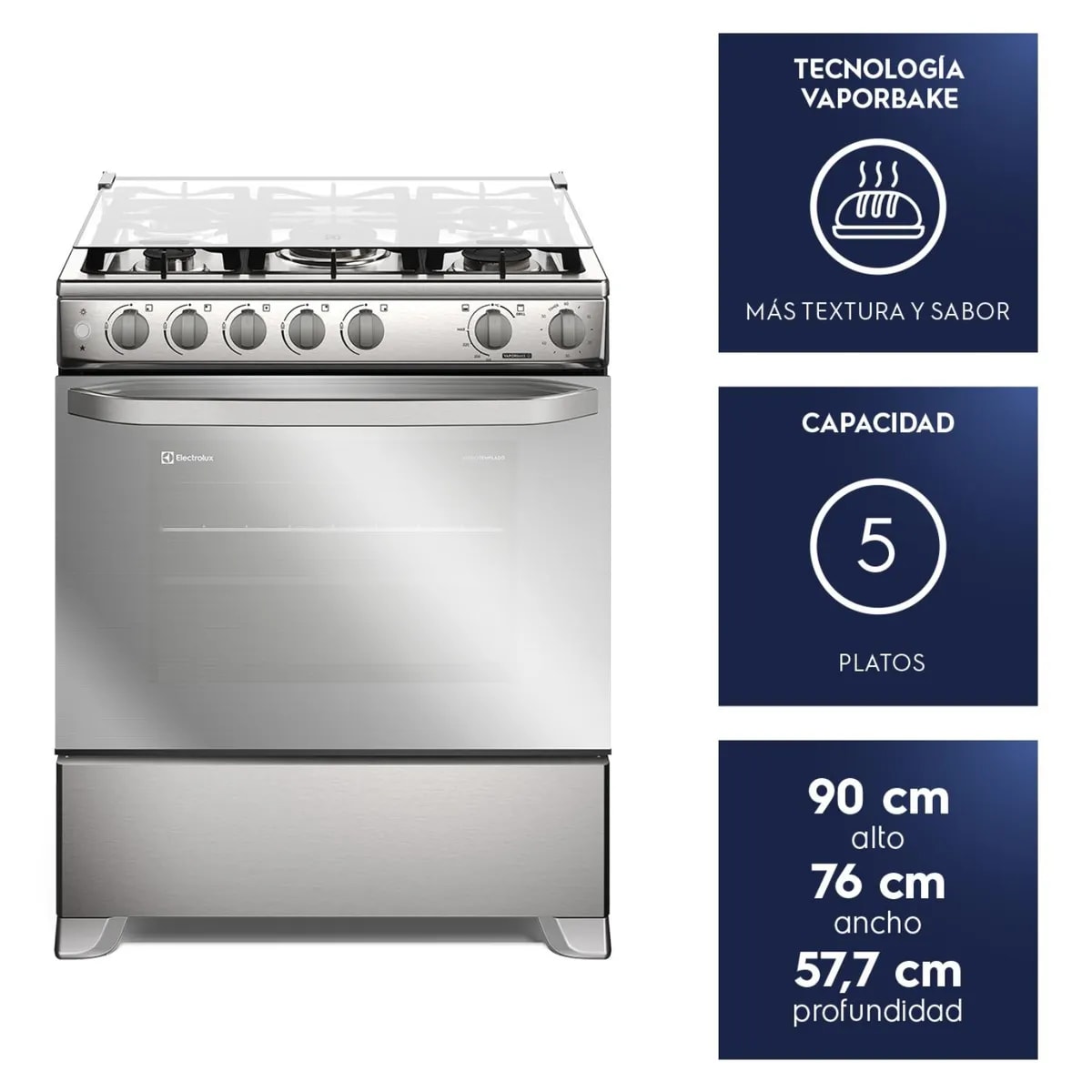 Cocina a Gas 5Q Efficient FE5S6