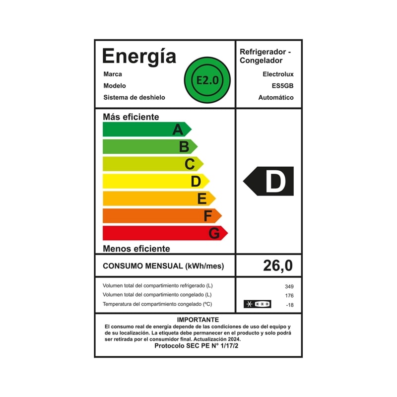 Refrigerador Side By Side  Electrolux  ES55