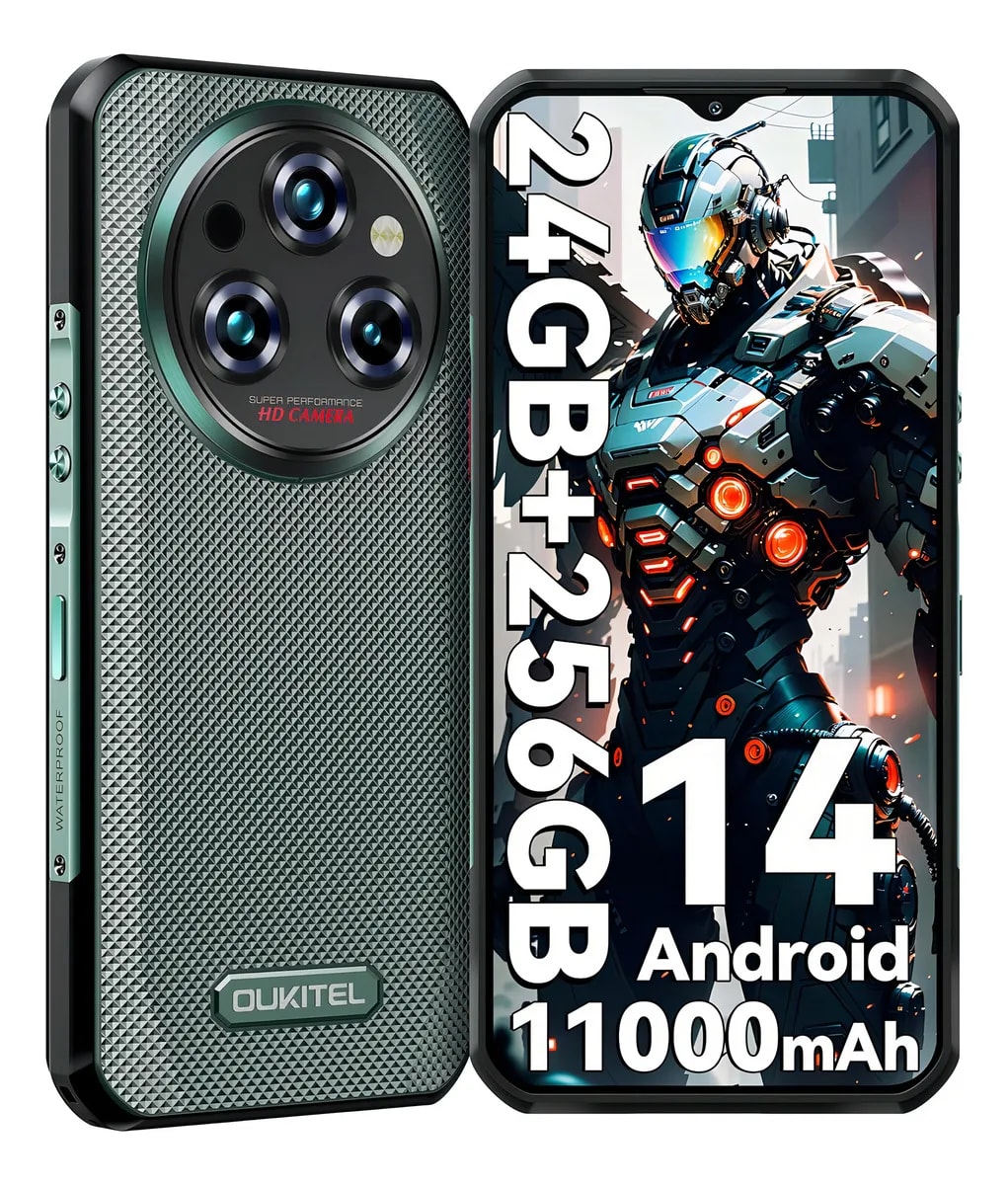 Celular Oukitel WP35S, 256GB, Verde-Reacondicionado4