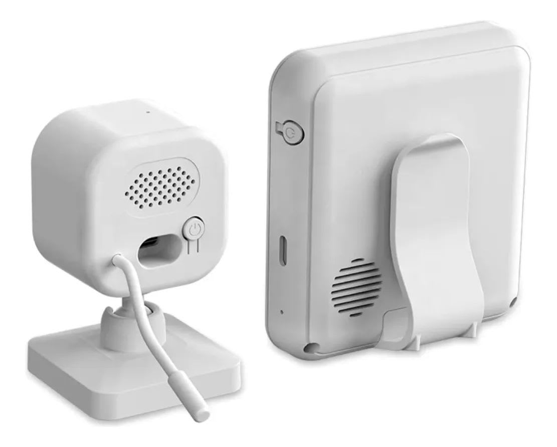 Monitor Para Bebé con Micrófono y Visión Nocturna 2.8 PuLG Color Blanco3