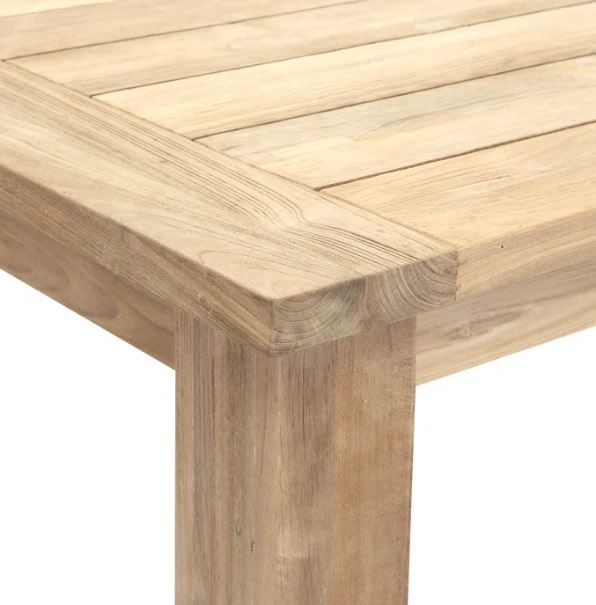 Mesa de Comedor Exterior de Teca Rectangular Morones2