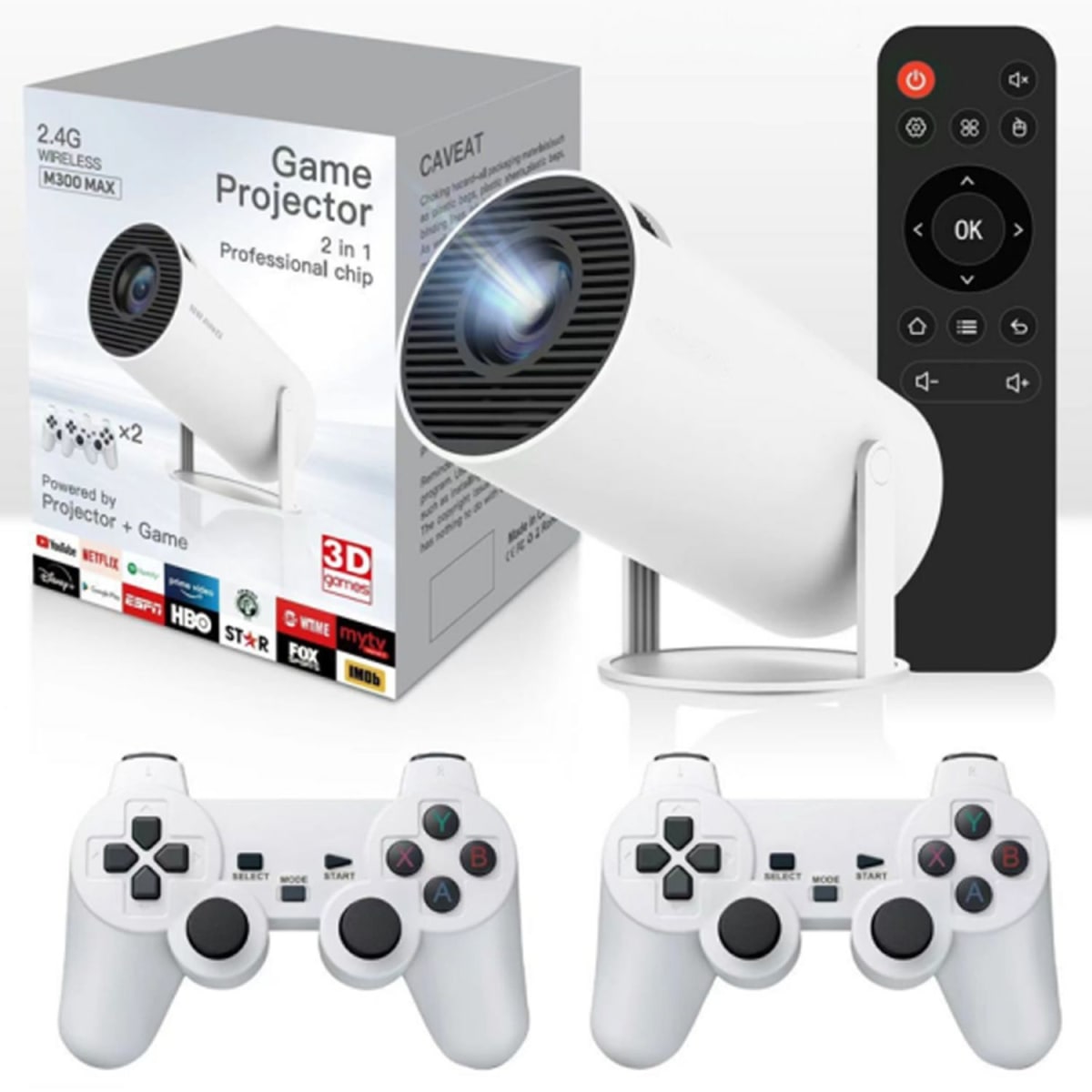 Proyector Gamer HY300 Gamer Juegos 2 Mandos Android Bluetooth1