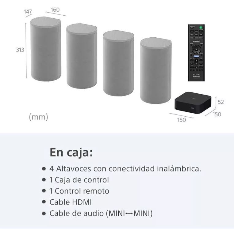 Home Theater Sony Ht-a9 4.0.4ch Bluetooth Gris3