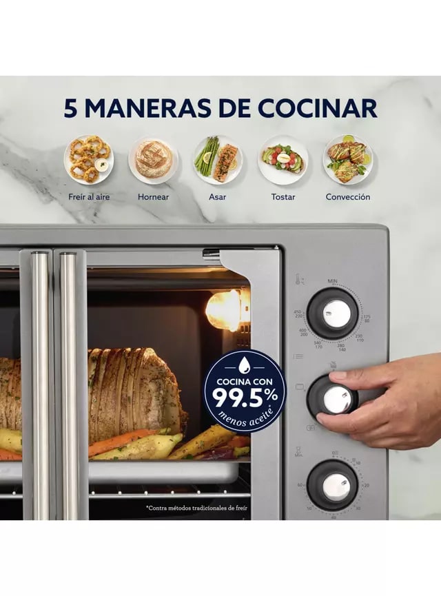 Horno Eléctrico Oster con Freidora de Aire 42 Litros2