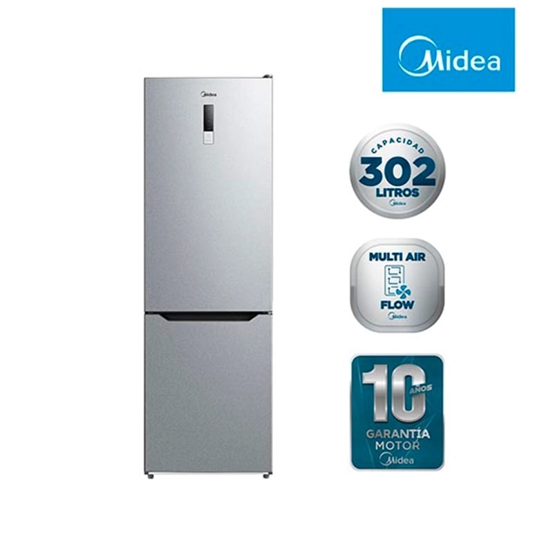 REFRIGERADOR BOTTOM FREEZER MIDEA, caja dañada3