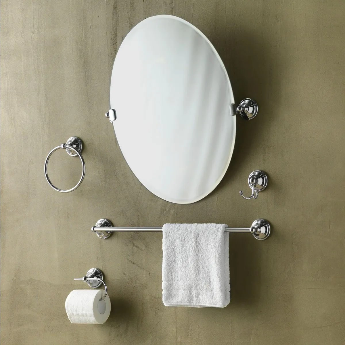 Kit Accesorios Murales Baño Espejo Satinado 5 Piezas Sensi Dacqua3