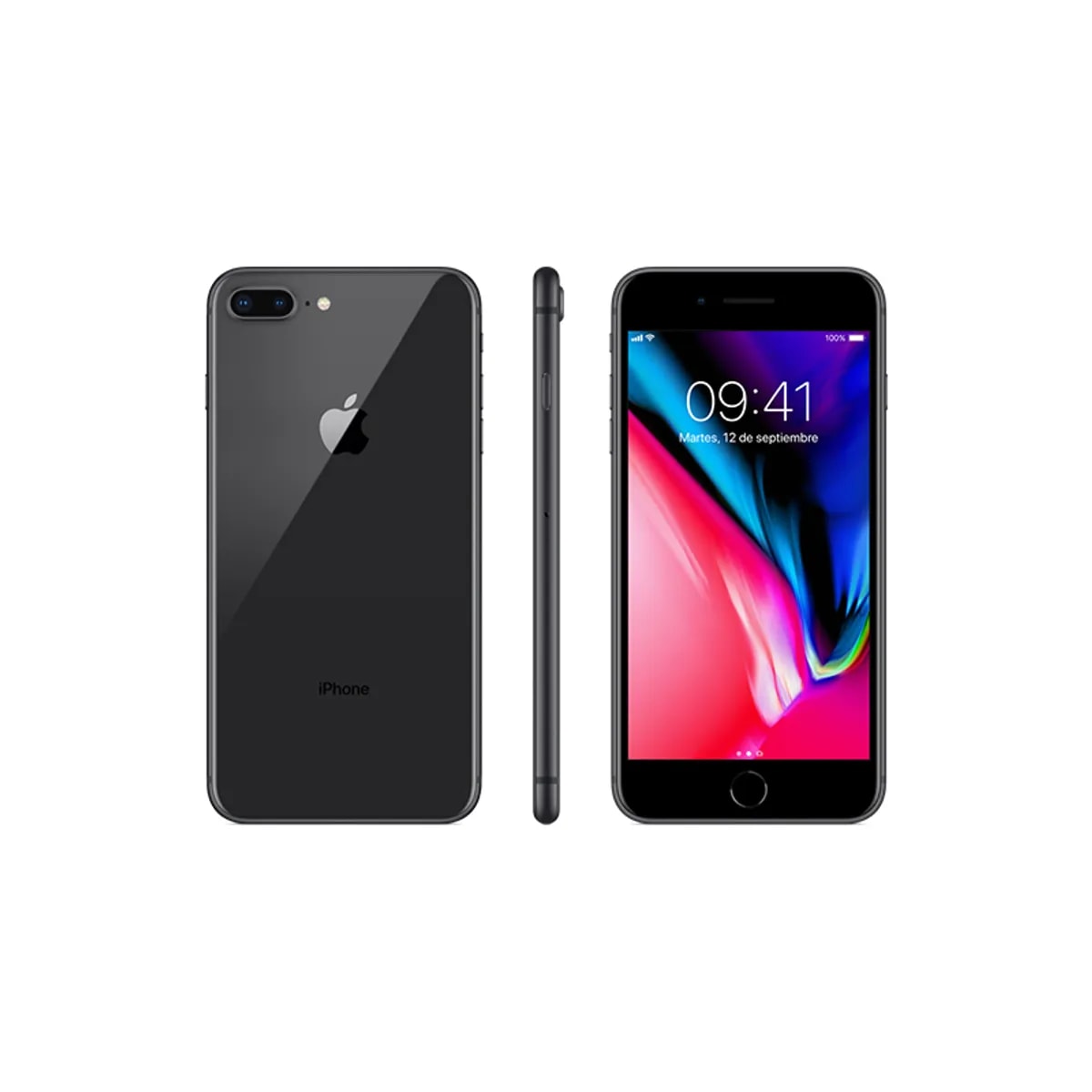 Celular Apple Iphone 8+, 256GB, no dual, Space Gray-Reacondicionado1