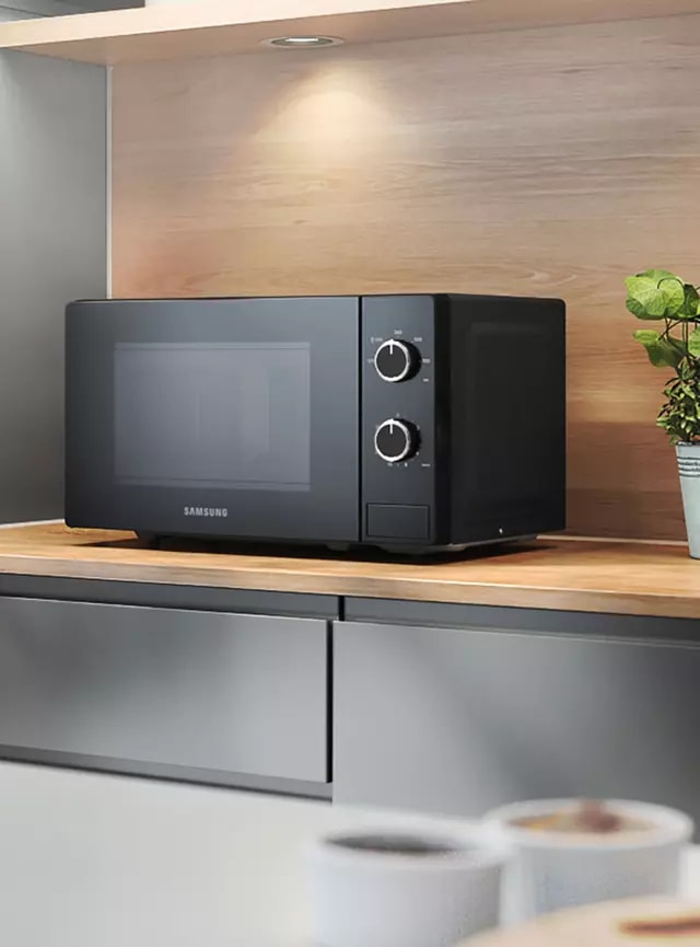 Microondas Manual Samsung  20 Litros 650W MS20A3010AL/ZS Negro4