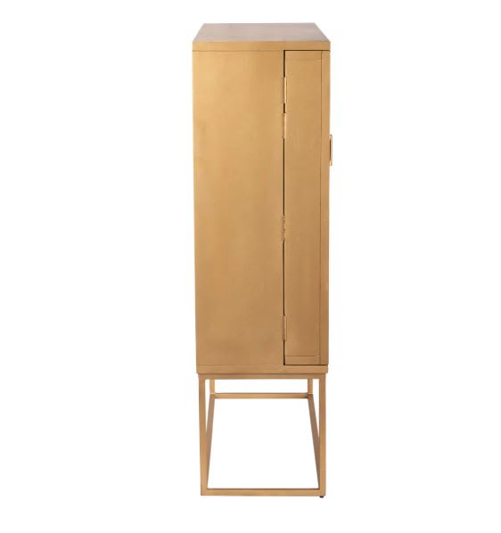 Bar decorativo de madera maciza Nerra de 2 puertas5