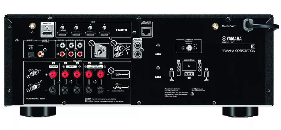 Sintoamplificador Home Music Cast Yamaha Rx-v4ab2