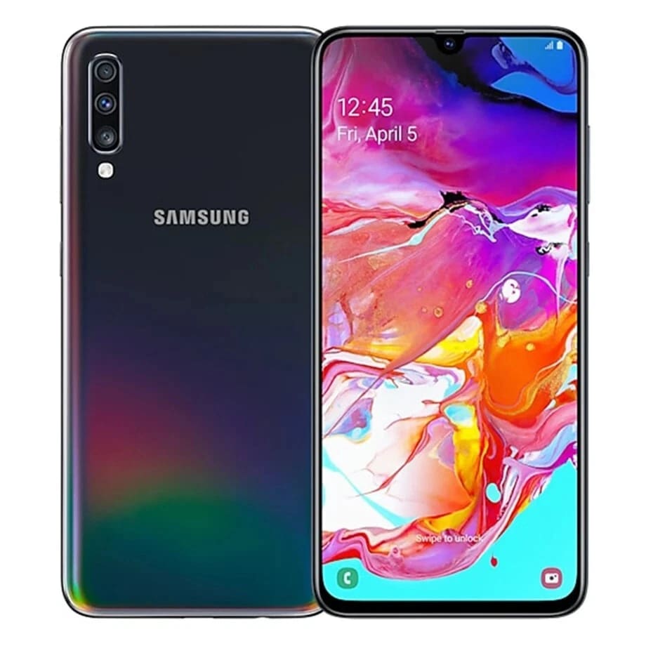 Celular Samsung A70, 128GB, Negro-Reacondicionado1