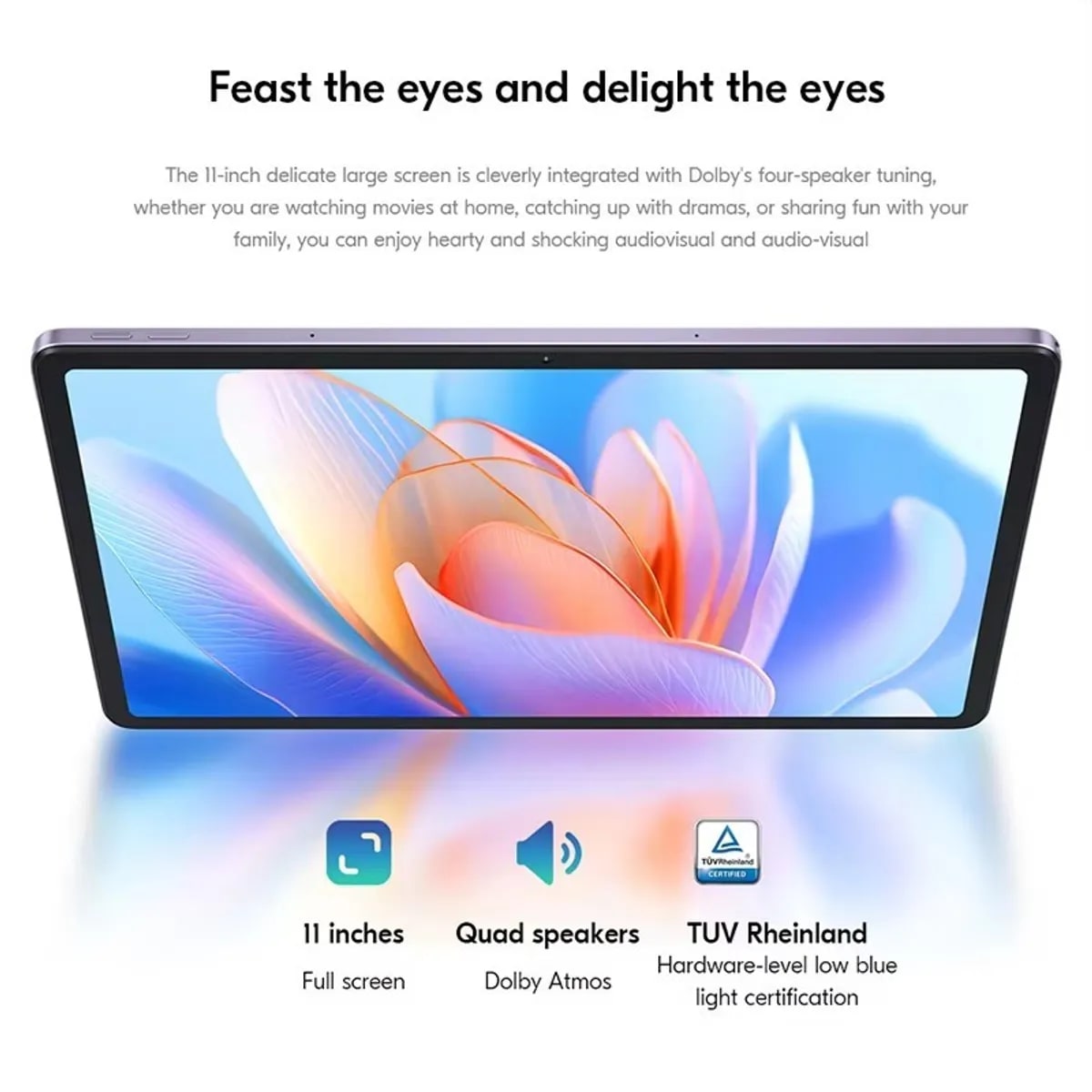 Tablet Lenovo Pad 2024 8GB+256GB, 11” Púrpura.3