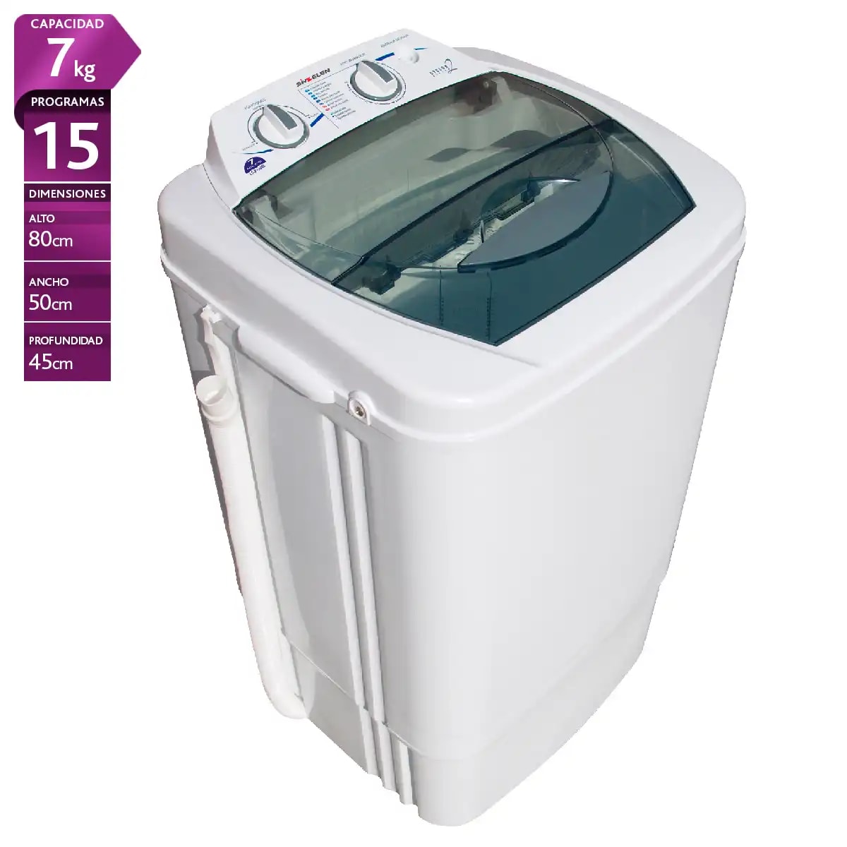 Lavadora carga superior Sindelen  LS-7100 7Kg.1
