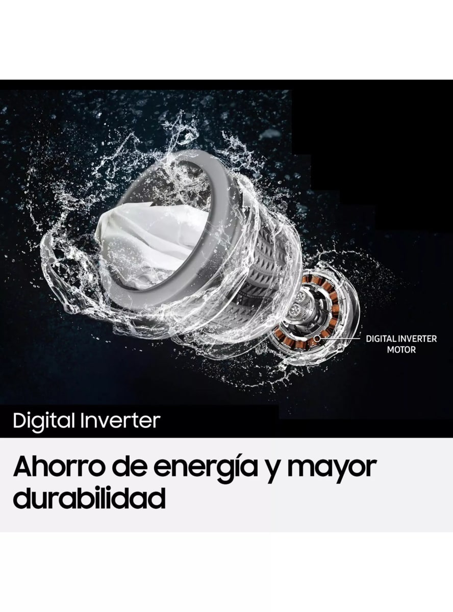 Lavadora Carga Superior Samsung  17 Kg EcoBubble WA17CG6441BDZS6