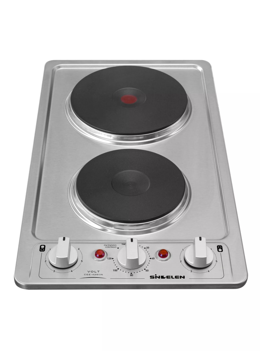 Encimera Eléctrica 2 Platos Sindelen Timer CEE-4251IN3