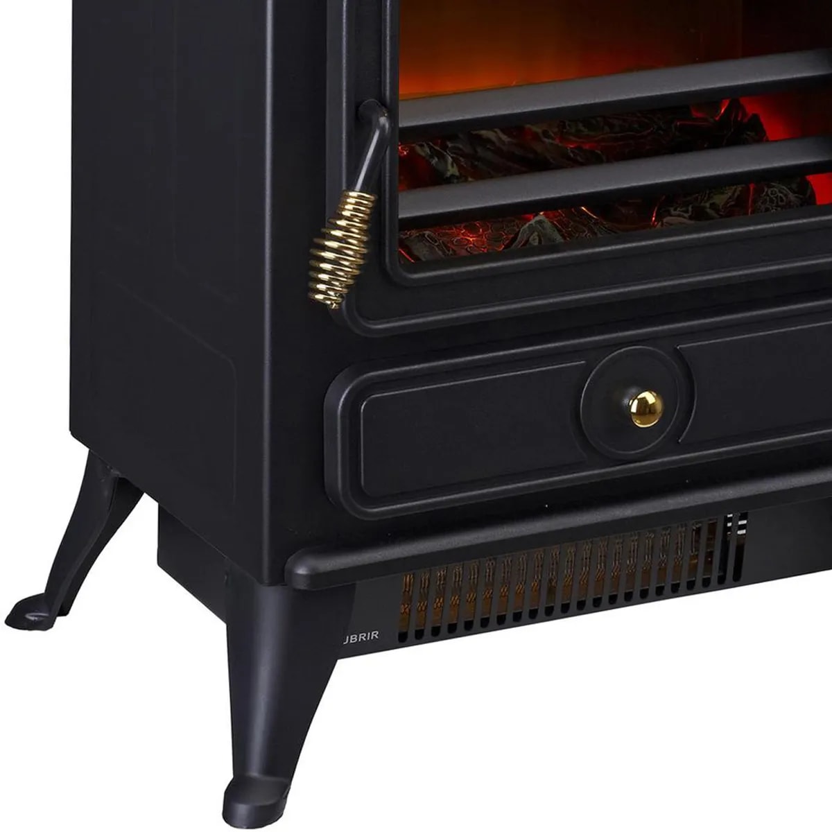 Chimenea Eléctrica Recco  Ptc Clásica 1800 W Aire Forzado Negro8