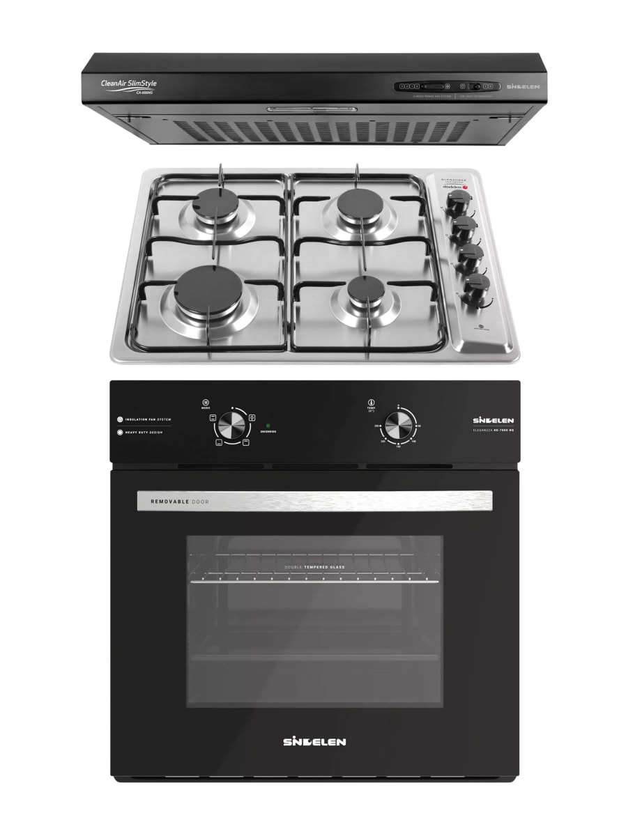 Kit Empotrable 157 Sindelen Campana CA-606NG + Encimera a Gas4