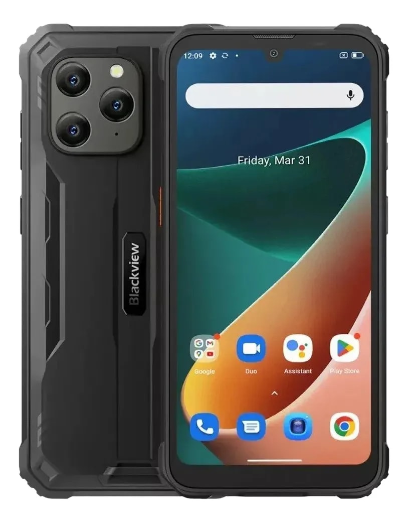 Celular Blackview BV5300 PRO, 64GB, no toma chip Movistar, leve desgaste en chasis, Negro, Reacondicionado1