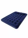 Colchón Inflable Alpes Queen con Bomba Manual Azul1