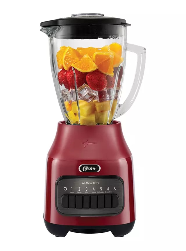 Licuadora 6 Velocidades 800W + Pulso BLSTPEGRPB Rojo2