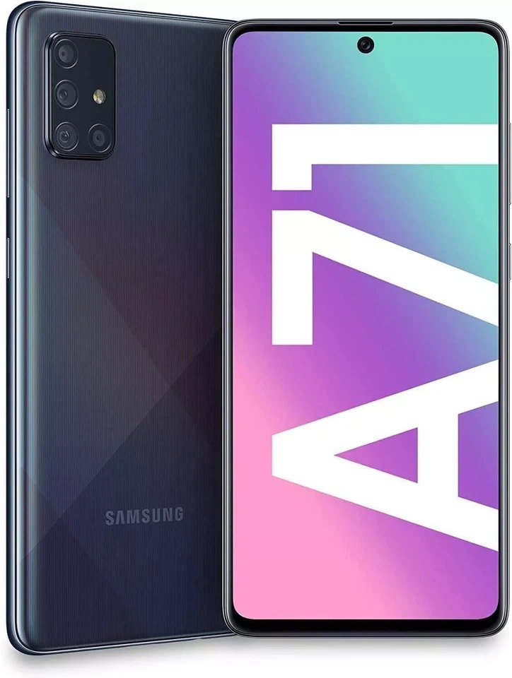 Celular Samsung A71 5G, 128GB, 4GB Ram,  SIM Movistar y Entel, Negro-Reacondicionado4