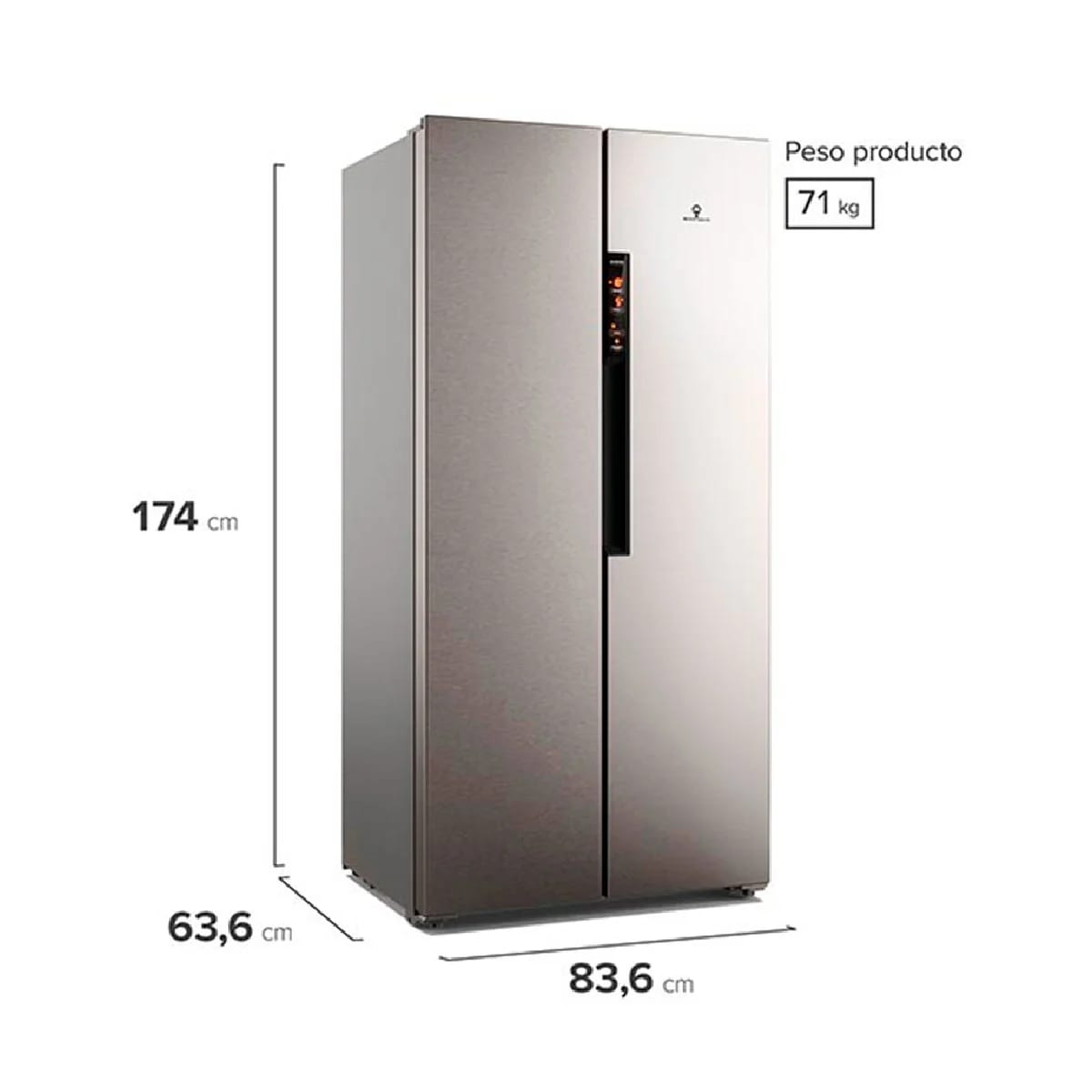 Refrigerador  Side By  Side  Mademsa MAS4302