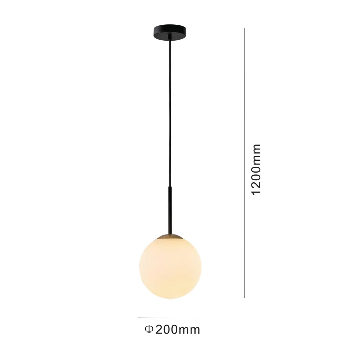 Lámpara Colgante Just Home Collection Metal Negro3