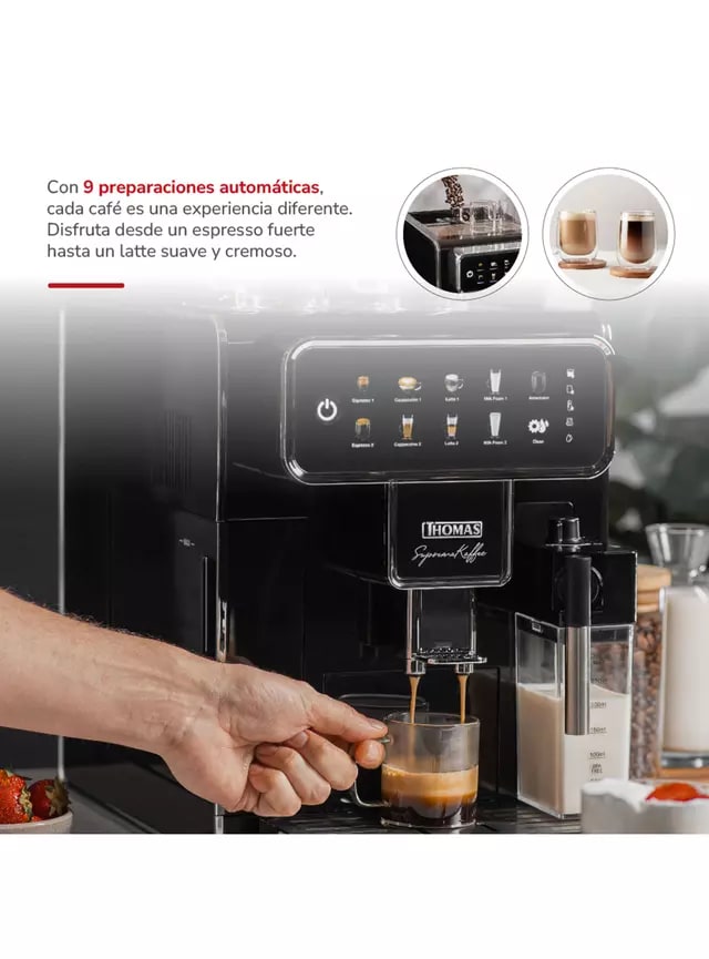 Cafetera Espresso Automática SupremaKaffee Thomas TH-175DEML3