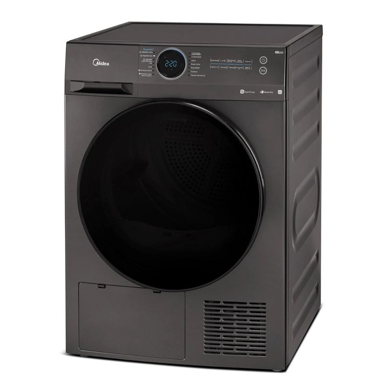 Secadora Bomba Calor Midea Titanium Carga Frontal 12kg, mIca frontal rayada2