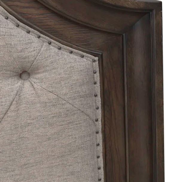 Respaldo de cama arqueada tapizada Arianni King7