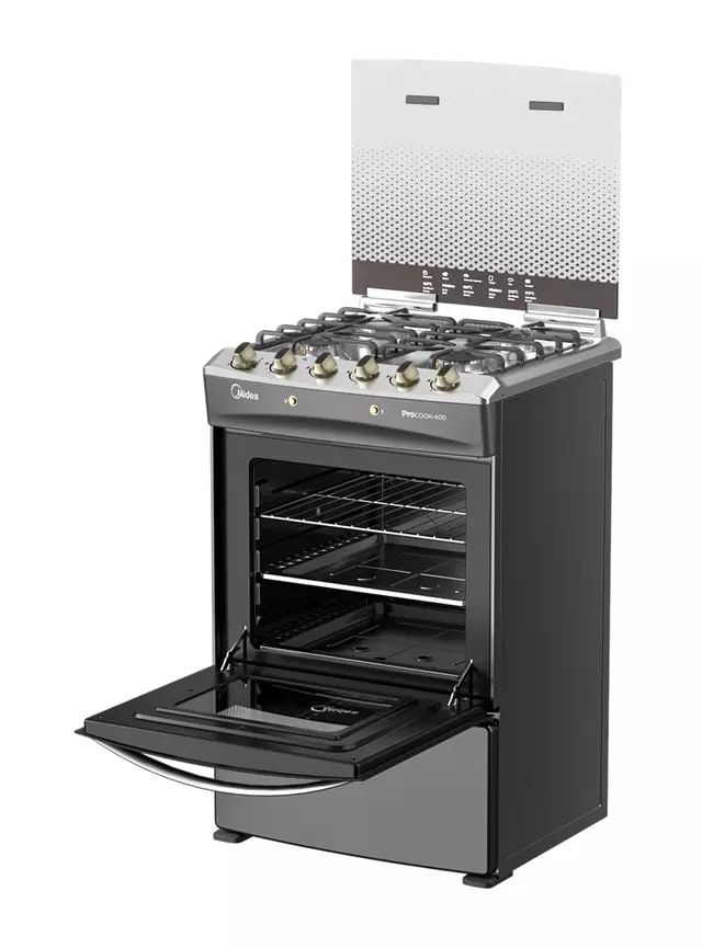Cocina a Gas Midea 4 Quemadores MCG-4QPI24NSCG3