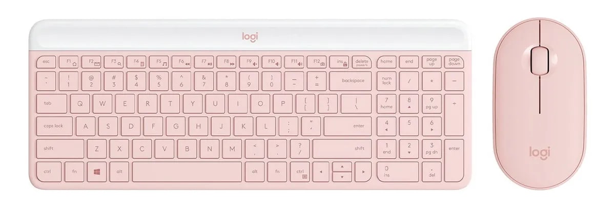 Teclado  Y Mouse Logitech MK470-Rosa2