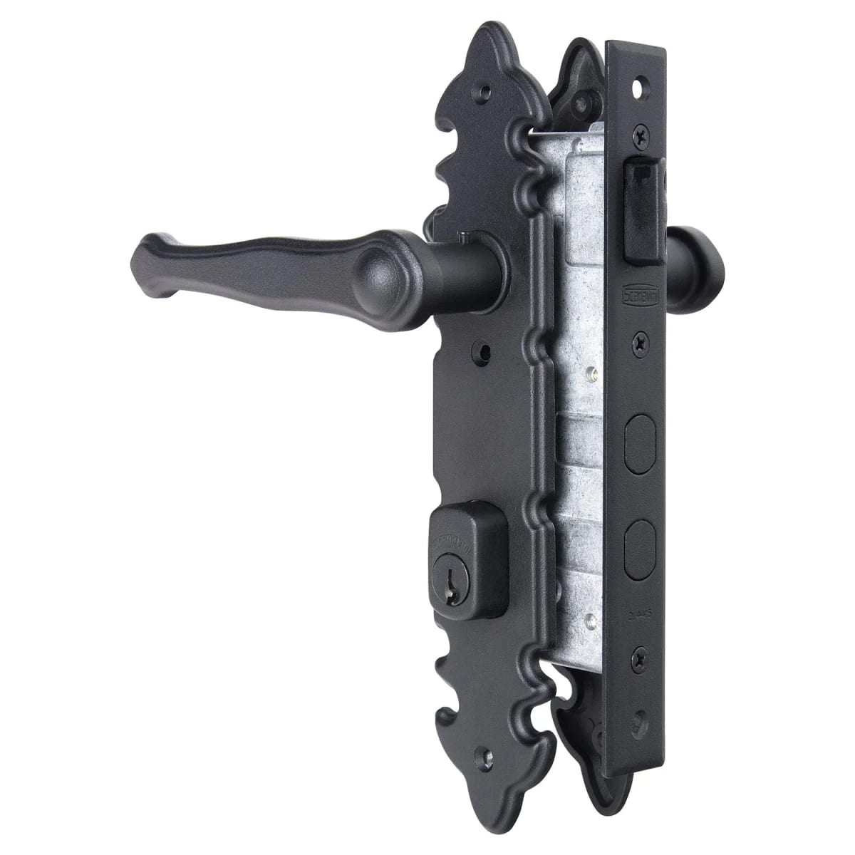Cerradura de manilla Scavanini 1084-935L/L para interior negro2
