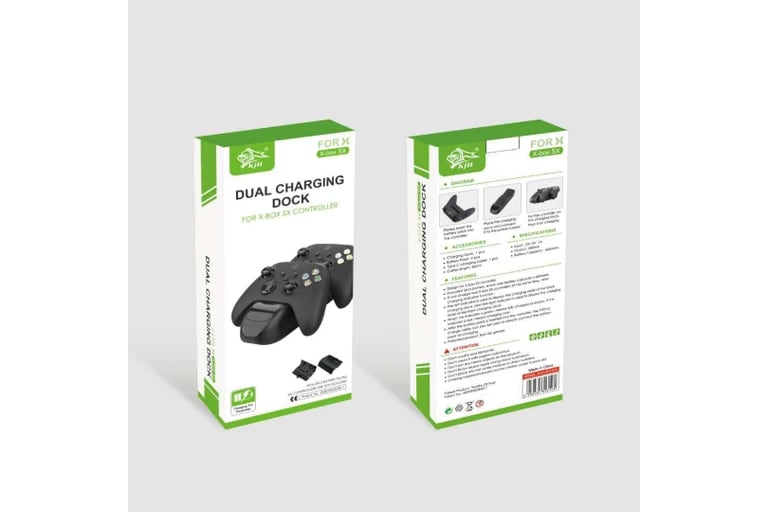 Cargador KJH para controles de videojuegos modelo XSX-003-Negro2